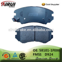 china brake pads factory, auto parts(OE: 58101-1FE00 / FMSI: D924)